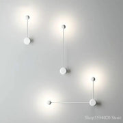 lampe murale led blanc noir gris minimaliste moderne chambre salon
