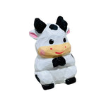 figurines animaux bois marron noir blanc rose vert bleu sourire yeux bandes cartoon