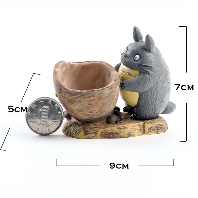 pots fleurs résine dessin animé succulentes cache plantes motifs animaux créatif orange gris vert