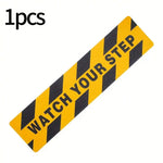 ruban autocollant anti dérapant jaune noir watch your step sécurité maison entreprise