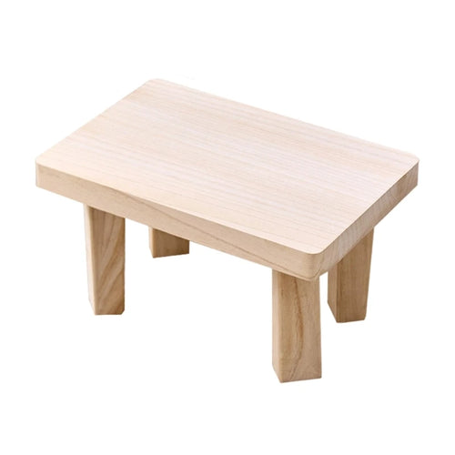 tabouret moderne bois massif grain visible couleur brun foncé minimaliste salon decoration assemblage facile