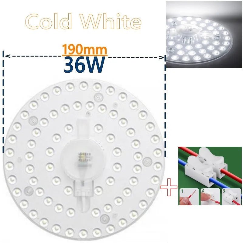 plafonnier led rond blanc moderne adhésif interrupteur lentille protection 12w 18w 24w 36w 50w