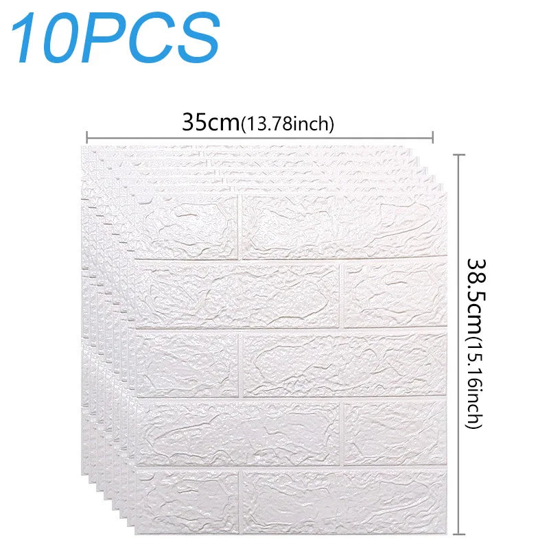 décoration murale adhésive brique texture moderne panneau noir rose marron rustique