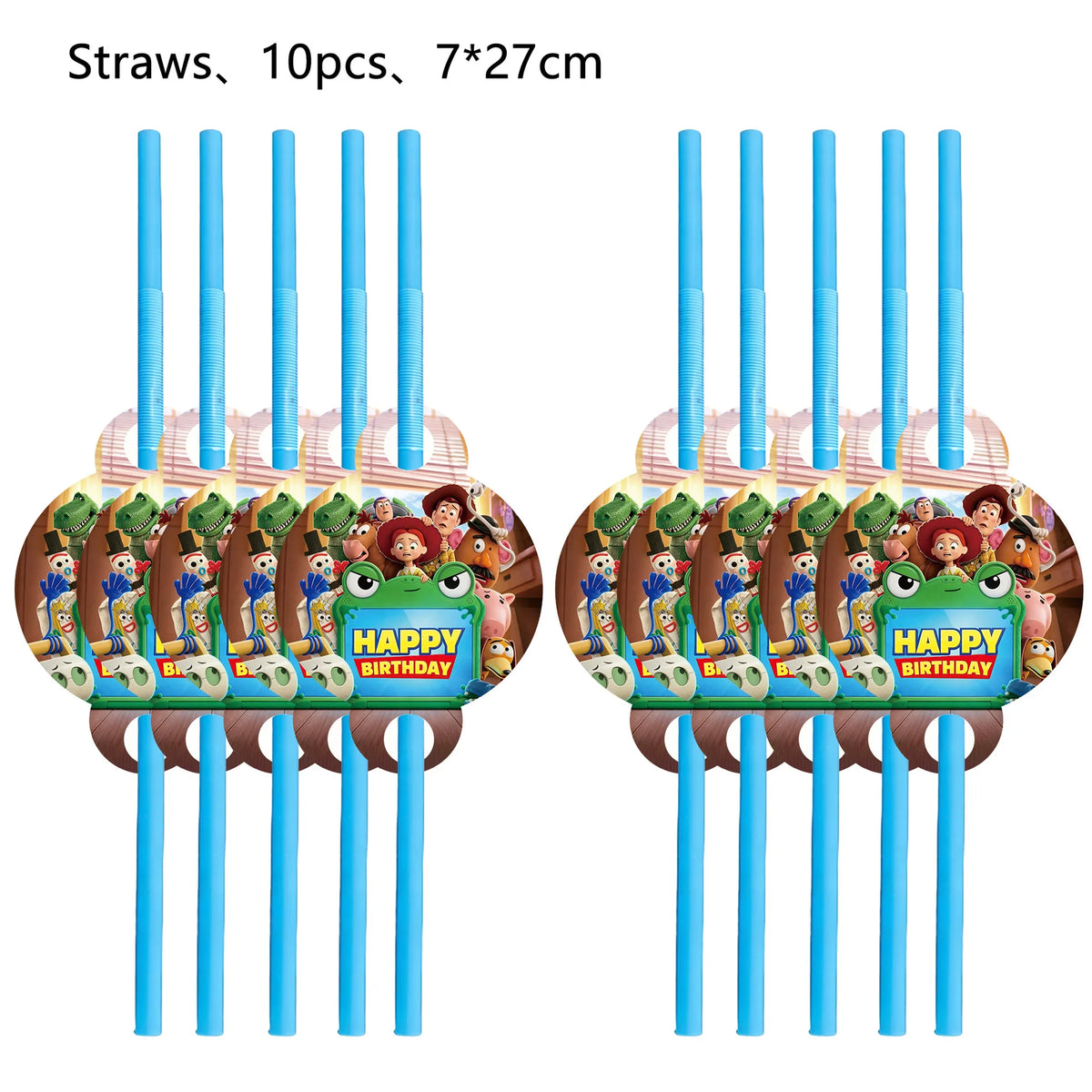 accessoires fête toy story figurines personnages masques yeux boîtes dragées pailles autocollants enveloppes multicolore