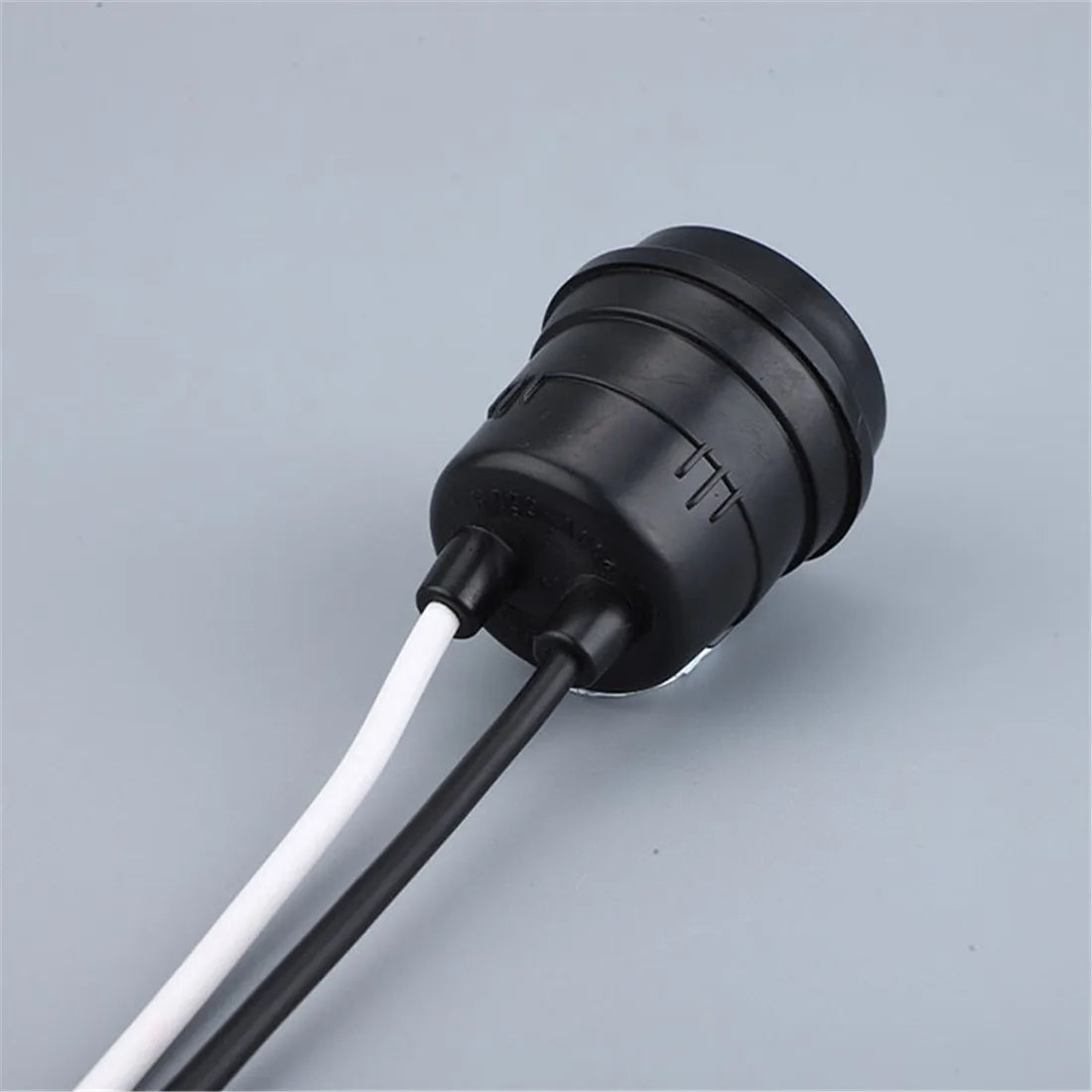 support lampe e27 noir moderne étanche câble extérieur patio jardin DIY éclairage
