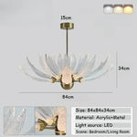 suspension lumineuse moderne transparente dorée cuivre argentée texture craquelée intérieur chambre salon