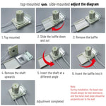 kit fixation rideau blanc moderne bague centrale plaques vis cordelette montage