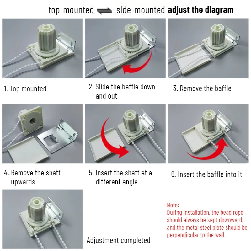 kit fixation rideau blanc moderne bague centrale plaques vis cordelette montage