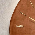 Horloge murale LED géométrique gris clair