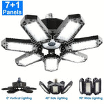 lampe garage led 10 panneaux ajustables e26 e27 industrielle moderne 6500k 150w