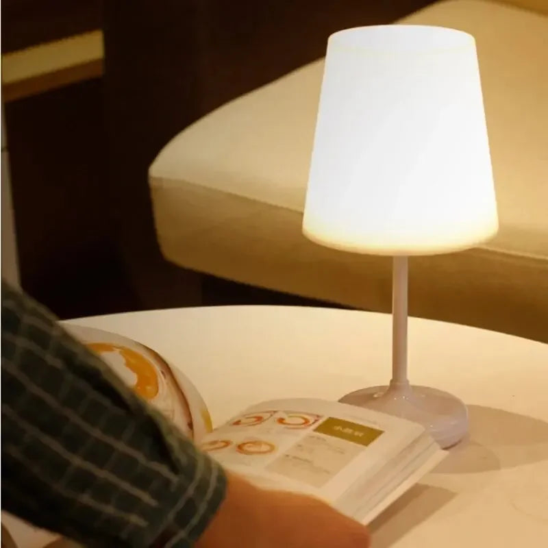 lampe moderne led blanc touch usb télécommande charge veilleuse table fixe instructions