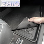 tapis sol voiture noir rayures horizontales moderne clips antidérapant imperméable tpe
