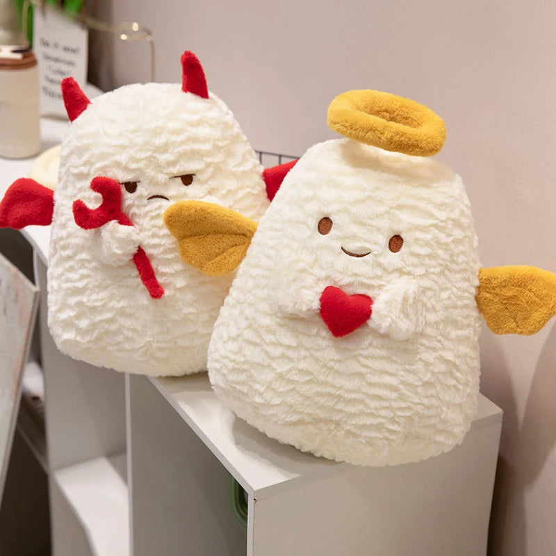 peluches halloween cœurs ailes squelettes lit canapé décoration maison rouges mignon cartoon