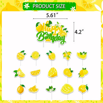 décoration fête anniversaire citron lettre happy birthday spirale clip vert jaune blanc bleu festif