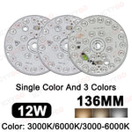 plaque led 12w 14w 6w blanc 6000k 3000k circulaire diodes modernes driver free