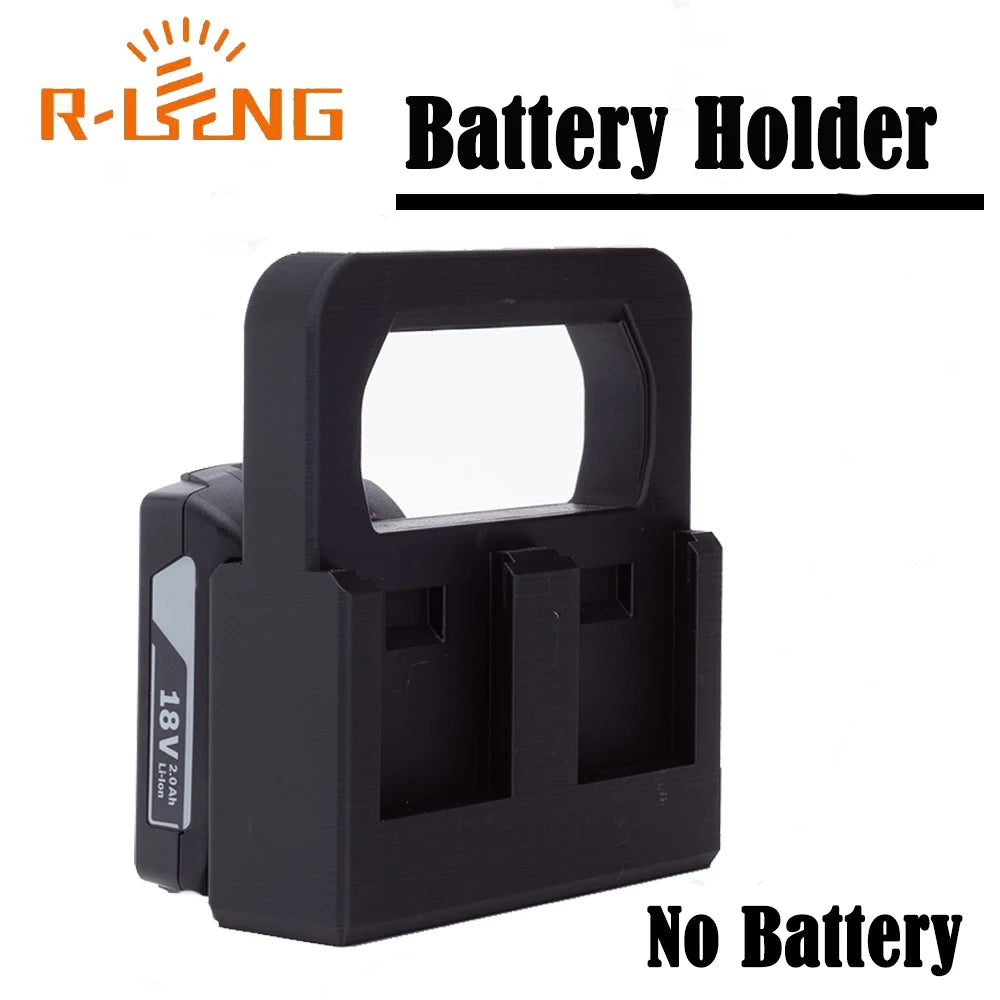 porte batterie noir 18v fixations vis industriel rechargeable lithium bricolage outil stockage portable