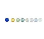 verre transparentes diverses couleurs modernes lisses anneaux intérieurs fixation 30mm pièces