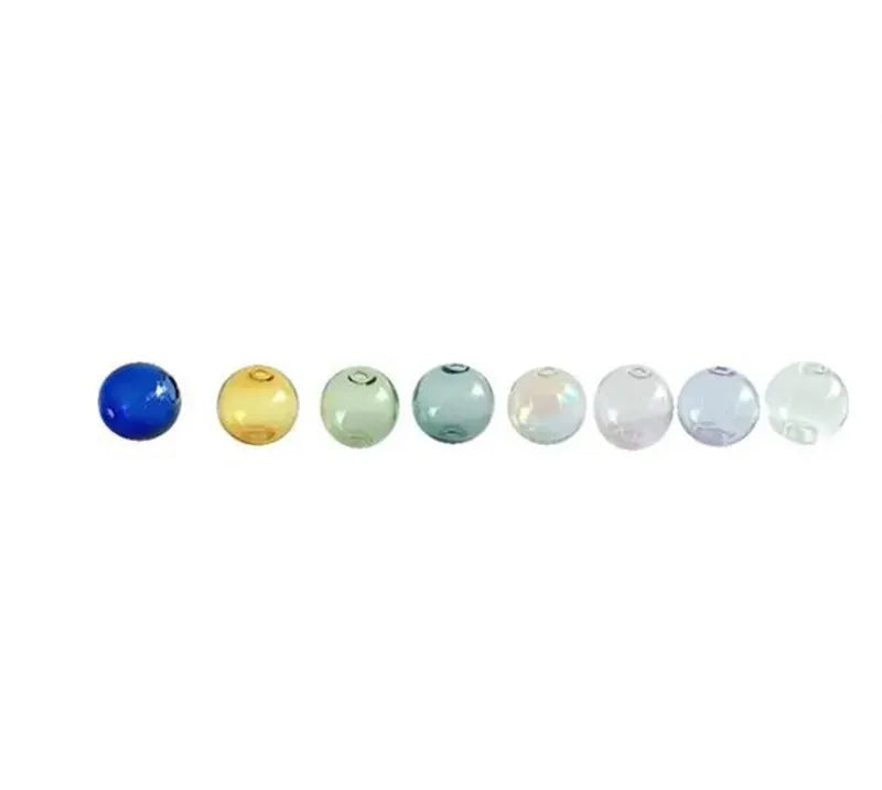 verre transparentes diverses couleurs modernes lisses anneaux intérieurs fixation 30mm pièces