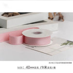 rubans polyester bords dentelés 4cm 10yards couleurs unies élégants décoration emballage cadeau mariage