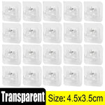 clips fixations tiges adhésifs transparents modernes sans perçage multiples usage cuisine salle bains