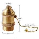 ampoule filament dorée texturée vintage interrupteur chaîne boule fixation rétro opacité