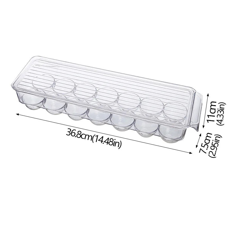 boîtes rangement transparentes plastique réutiliables poignées moderne minimaliste empilables garde manger réfrigérateur congélateur respectueux