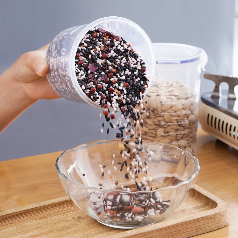 contenants hermétiques aliments transparents clips qualité alimentaire modernes pratiques 600ml 800ml 1000ml 1500ml