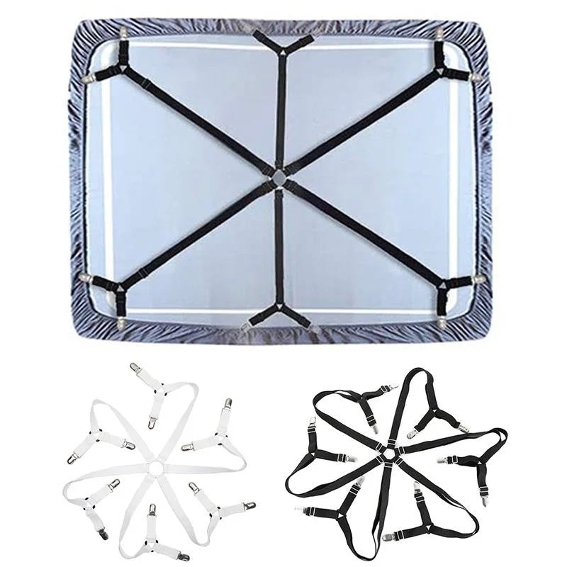 attaches drap clips matelas housses ressorts structure métallique fonctionnel blanc noir