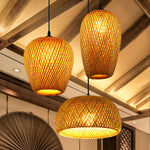 lampe suspendue tissage rotin naturel moderne rustique câble électrique socle noir pièces fixation 90