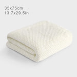 serviettes bain coton microfibre rapide séchage blanc rose gris bleu moderne