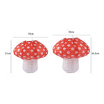 décorations suspendues 3d fête anniversaire forêt merveilles lanternes papier champignons rouge blanc plissé enfantin