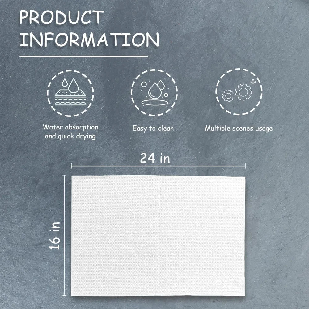 serviettes cuisine canards bleu clair rayures rustique blanc décoratif ensemble clips