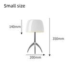 Lampe de table Bauhaus design danois abat-jour verre rouge