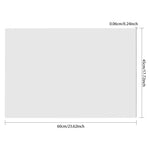 tableau blanc magnétique adhésif lettres chiffres formes géométriques effaçable moderne 45x60cm
