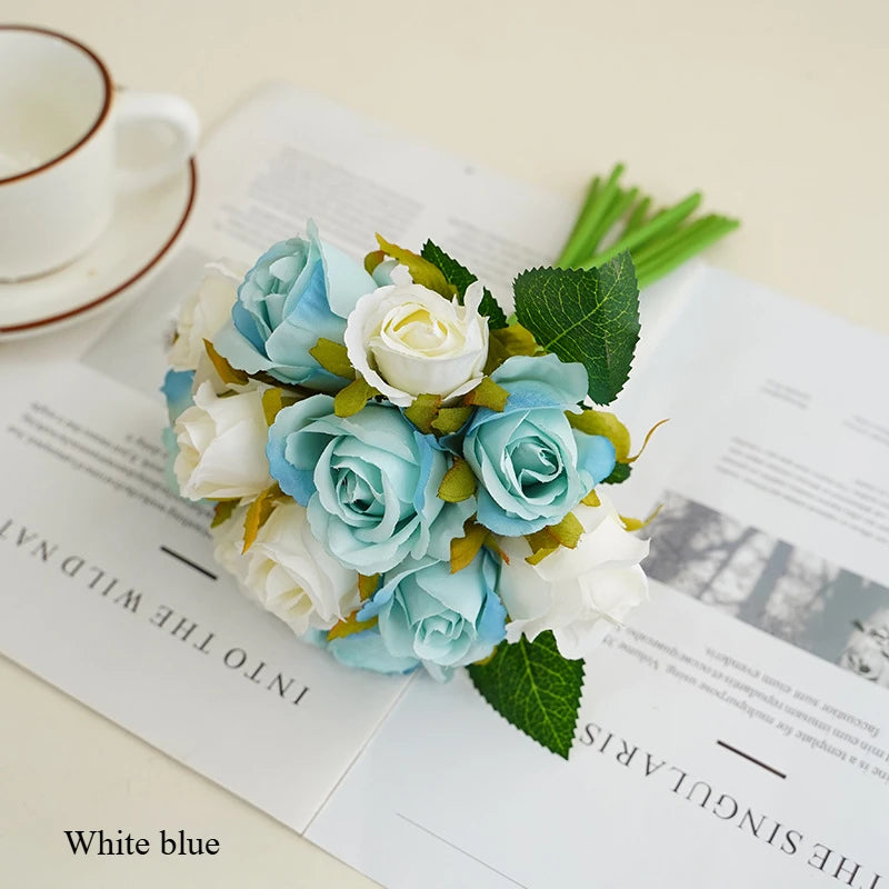 décoration intérieure bouquet roses artificielles mariage anniversaire baby shower minimaliste moderne