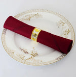 serviette table polyester unie bordure dentelle classique mariage décoration restaurant