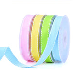 rubans polyester blanc noir rose orange vert bleu clair rayures classiques 0.6cm 0.9cm 1.3cm
