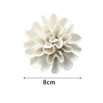 décoration murale fleurs artificielles céramique blanc gris moderne réaliste adhésif