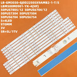 bande rétroéclairage led blanc moderne adaptateur 110 240v 50pousseries télévision aluminium 970mm