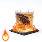 Sous-verre ardoise antidérapant détail mousse