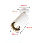 ampoule led spot noir or blanc moderne 60mm 15mm 110mm 3000k 4000k tringle