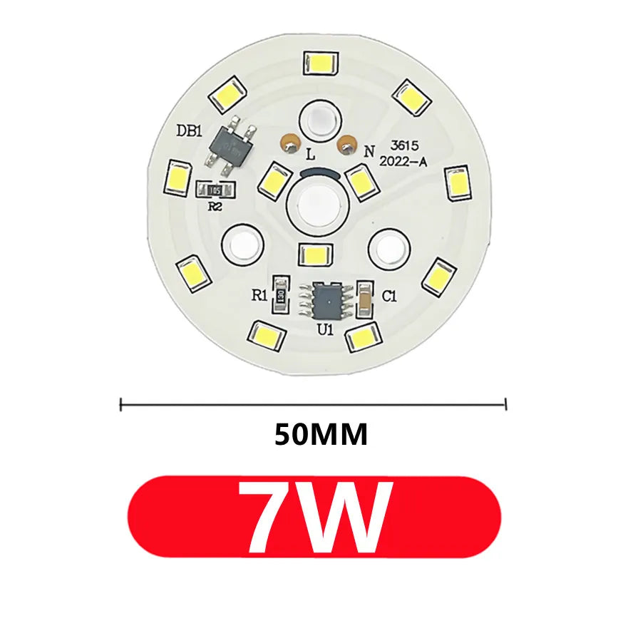 Plaque LED circulaire 3W 5W 7W 9W 12W 15W 18W blanc SMD 2835 cool