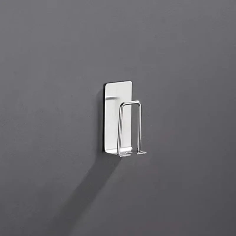 porte brosses dents acier inoxydable noir blanc argenté moderne adhésif salle bain