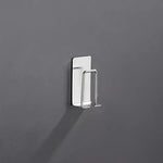 porte brosses dents acier inoxydable noir blanc argenté moderne adhésif salle bain
