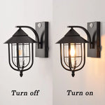 lampe murale extérieure noire classique cage transparente interrupteur mural flux lumineux 249 2000 led
