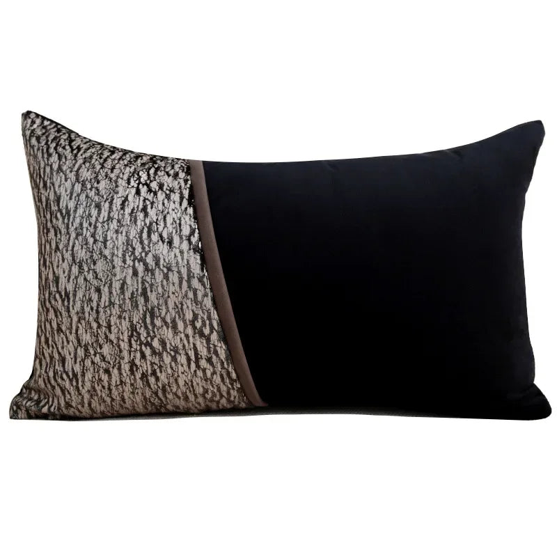 housse coussin moderne imprimé gris noir rouge peluche tissage carré décoration voiture salon chambre