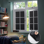 film fenêtre noir opalescent adhésif tissé damier moderne intimité thermique uv protection 30x100 cm