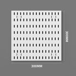 kit rangement mural perforé noir blanc moderne bacs crochets suspendus pince