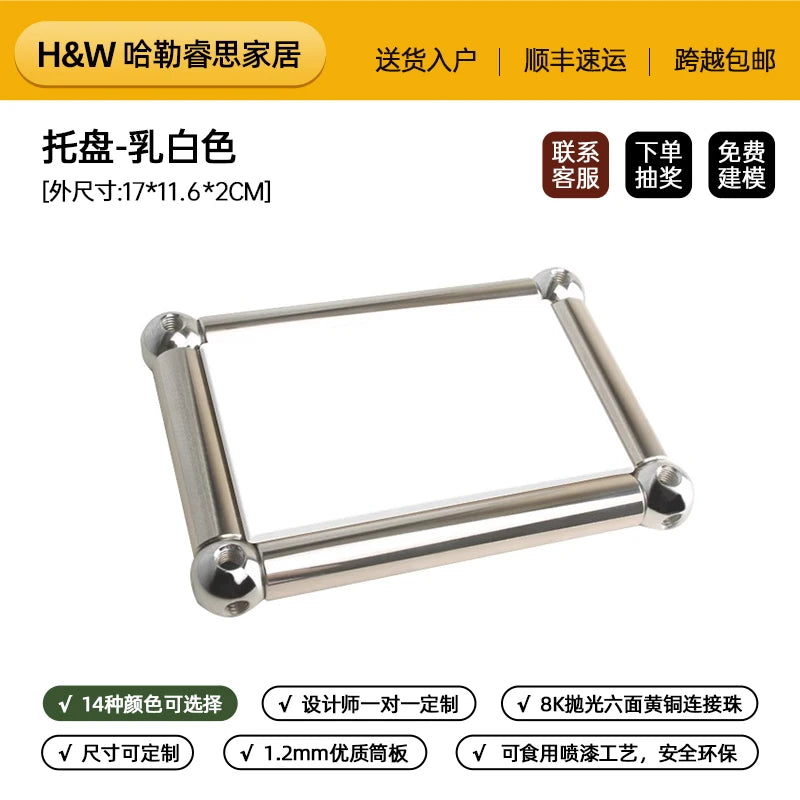support rangement moderne acier inoxydable transparent élégant vis finition lisse minimaliste