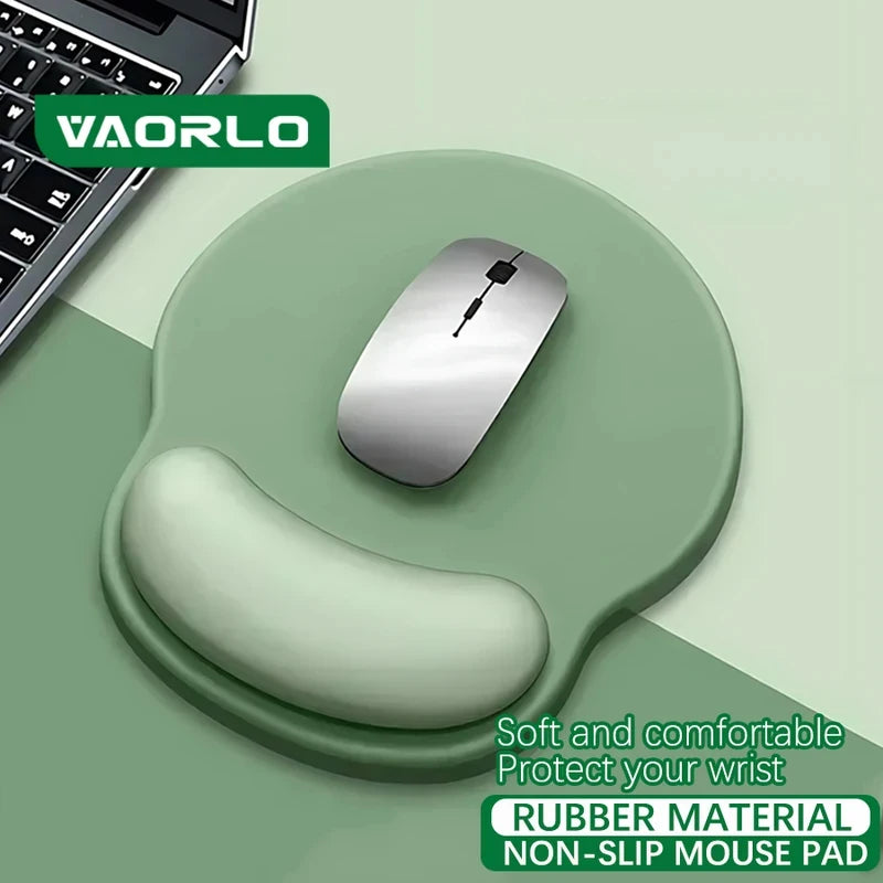 tapis souris ergonomique vert menthe tapis non glissant poignet support confort moderne